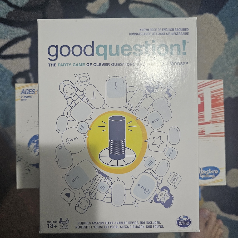 Hasbro Good Question Game - Blue and White